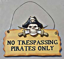 Pirate Door Sign